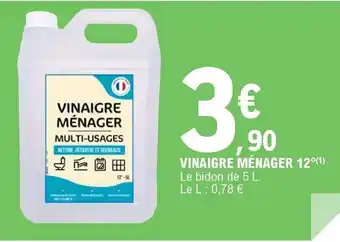 E.Leclerc Vinaigre ménager 12 offre