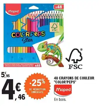 E.Leclerc 48 Crayons de couleur offre