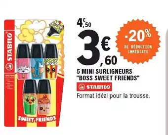 E.Leclerc 5 Mini surligneurs offre