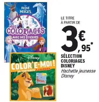 E.Leclerc Sélection coloriages Disney offre