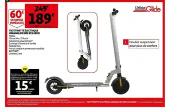 Trottinette électrique Urbanglide Ride 82s Grise