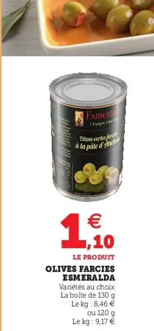 Super U Olives Frciers Esmeralda offre