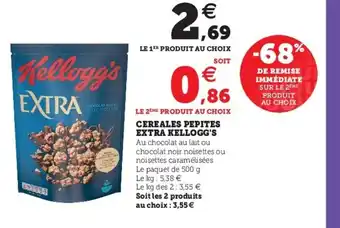 Super U Cereals Pepites Extra Kellogg's offre