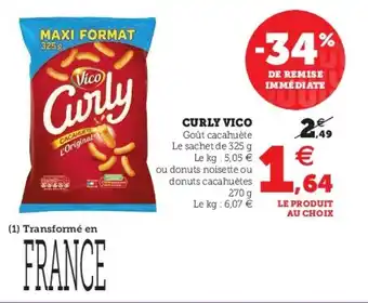 Super U Curly Vico offre