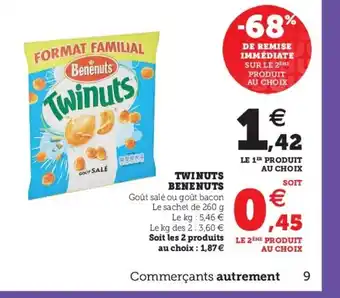 Super U Twinuts Benenuts offre
