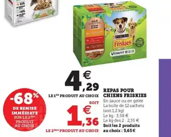 Super U Repas Pour Chiens Friskies offre