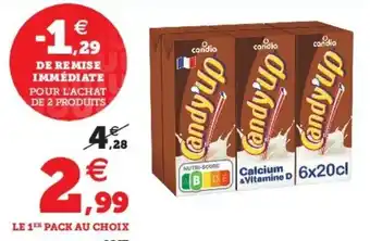 Super U Boisson Lactee Aromatisee Candy'Up offre