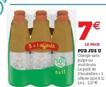 Super U Pur Jus U offre