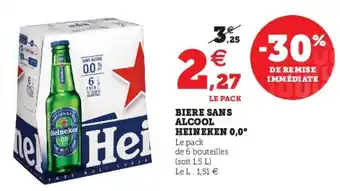 Super U Biere Sans Alcool Heineken offre