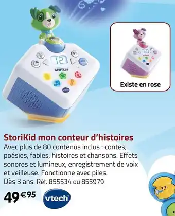 Vtech storikid mon conteur d’histoires
