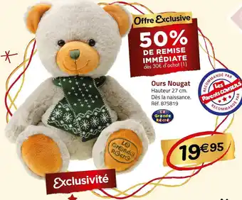 Géant Casino Ours nougat offre