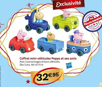 Géant Casino Hasbro coffret mini-véhicules peppa et ses amis offre