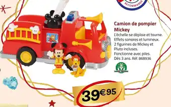 Géant Casino Giochi preziosi camion de pompier mickey offre