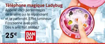 Ban dai téléphone magique ladybug
