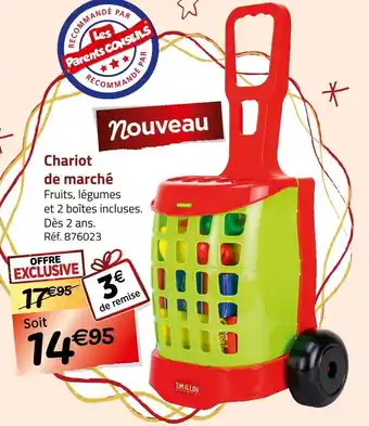 Tim et lou chariot de marché