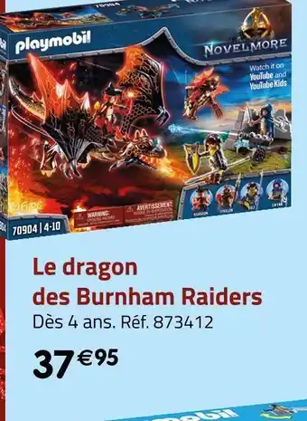 Playmobil le dragon des burnham raiders