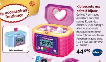 Géant Casino Vtech kidisecrets ma boîte à bijoux offre