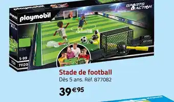Géant Casino Playmobil stade de football offre