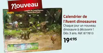 Calendrier de dinosaure à découvrir !