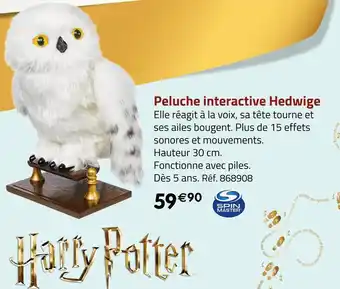 Géant Casino Spin master peluche interactive hedwige offre