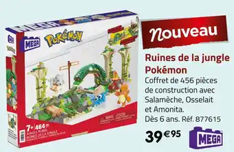 Géant Casino Pokémon ruines de la jungle offre
