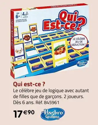 Géant Casino Hasbro gaming qui est-ce ? offre