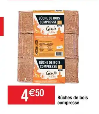 Cora x Carrefour Bûches de Bois compressé offre
