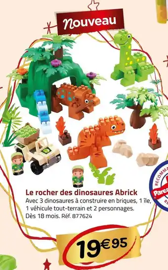 Le rocher des dinosaures abrick