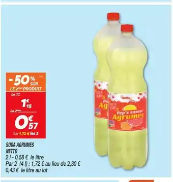 Netto Soda agrumes netto offre