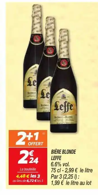 Netto Bière blonde leffe offre
