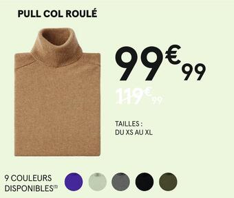 Monoprix Pull col roulé offre