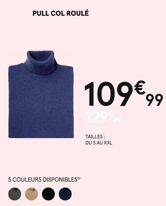 Pull col roulé