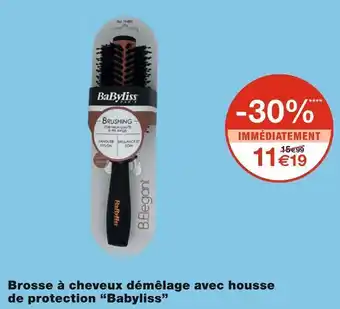 Babyliss brosse à cheveux démêlage avec housse de protection
