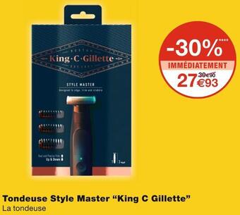 Monoprix King c gillette tondeuse style master offre