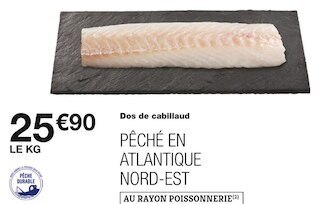 Monoprix Dos de cabillaud offre