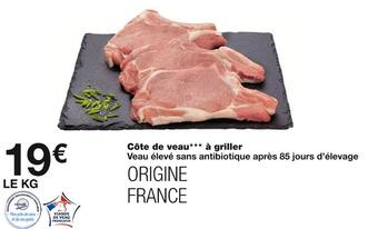 Monoprix Côte de veau à griller offre