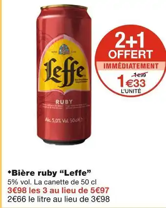 Leffe bière ruby