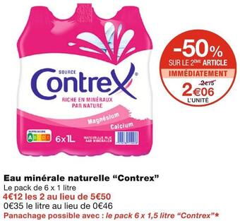 Monoprix Contrex eau minérale naturelle offre