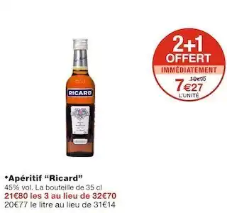 Monoprix Ricard apéritif offre