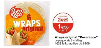 Monoprix Poco loco wraps original offre