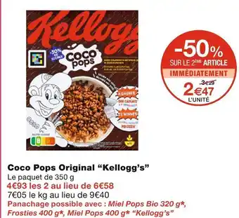 Monoprix Kellogg’s coco pops original offre