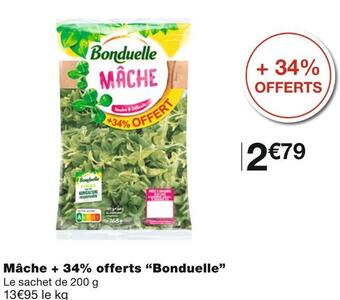 Monoprix Bonduelle mâche + 34% offerts offre