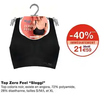 Monoprix Sloggi top zero feel “sloggi” offre