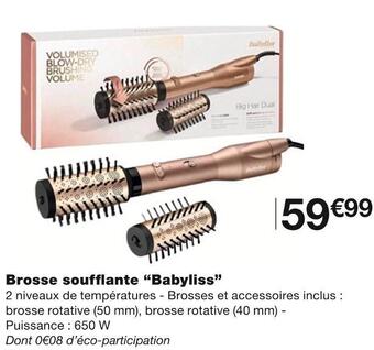 Monoprix Babyliss brosse soufflante offre