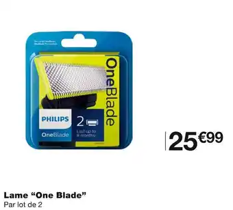 Monoprix Philips lame “one blade” offre