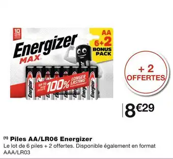 Monoprix Energizer piles aa/lr06 offre