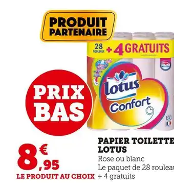 U Express Lotus papier toilette offre