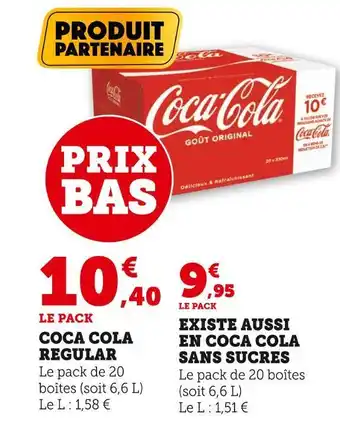 U Express Coca cola coca cola regular offre
