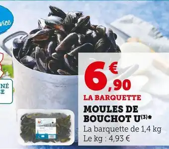 U Express U moules de bouchot offre
