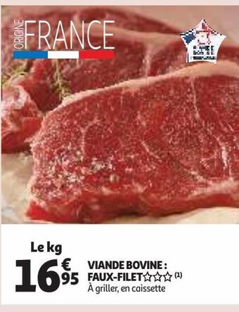Auchan Supermarché Viande bovine : faux-filet offre